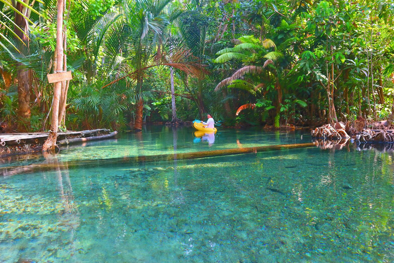 Krabi tour package 3 days 2 nights, great value, emerald pool tour, hot waterfall + 4 island trip + kayaking